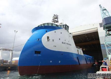 挪威Ulstein Verft船廠一艘PSV下水
