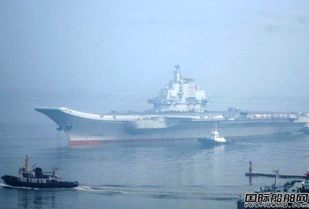 瓦良格航母第九次海試返回  
