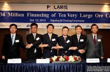 韓國開發(fā)銀行為10艘VLOC提供融資