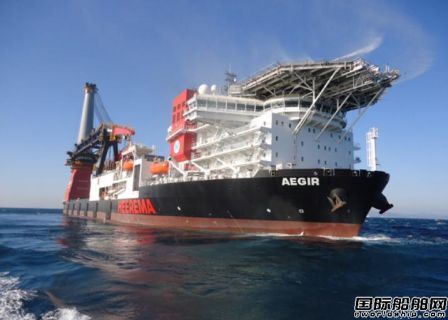 大宇造船“Aegir”號(hào)深水作業(yè)船海試