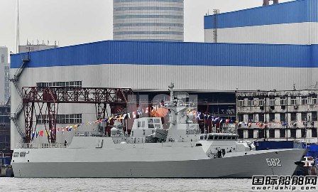 中國新型護衛(wèi)艦首艦582艦正式交付海軍