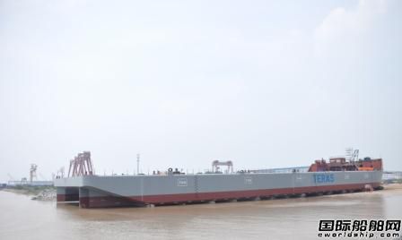 宏強(qiáng)船舶重工9#375尺海工輔助船下水