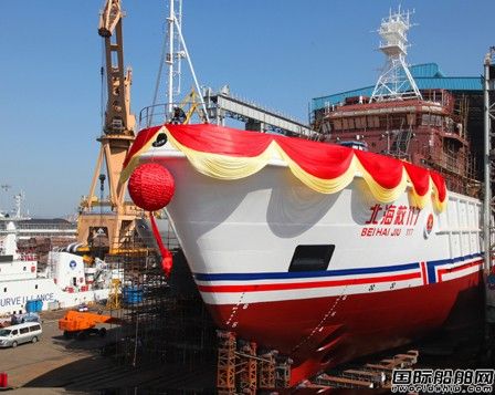 “北海救117”在黃埔造船下水