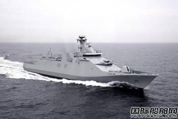 達門造船1艘護衛(wèi)艦鋪設(shè)龍骨
