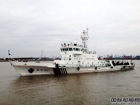 武船交付“海巡012”輪 