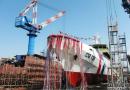 臺灣新型千噸級海巡船首艦下水