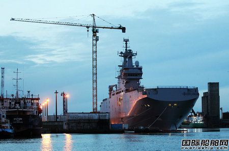 法國12月向俄交西北風兩棲艦