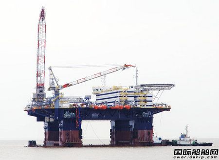 啟東中遠海工“高德1號”生活平臺試航