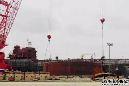 荊門宏圖建造國內最大液氨運輸船儲罐  