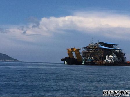 “泰鑫1”抵達(dá)海南開始采礦調(diào)試