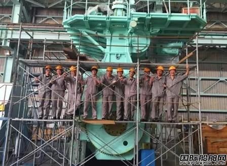 我國自主品牌小缸徑低速機完成大合攏 