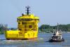 “世界鉆石”號(hào)還是首艘交付的PSV 3300型船，船體經(jīng)過荷蘭船舶研究所(MARIN)測(cè)試，按照達(dá)門“E3”原則建造，配有設(shè)計(jì)為防側(cè)傾的燃料艙。