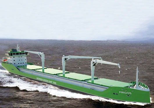 安潤船舶建造的“M/V Pirgos”號綠色貨船