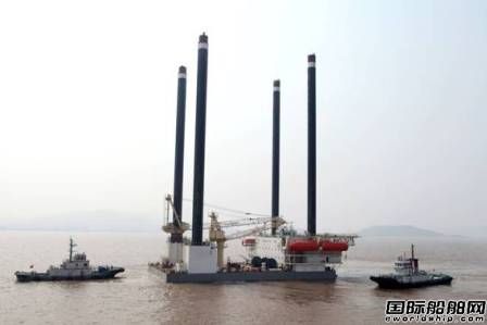 金海重工首制90米海工平臺(tái)順利出塢