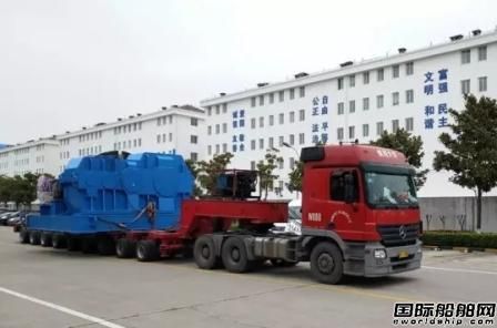 振華南通傳動發(fā)運5200千瓦絞刀絞吸船絞車