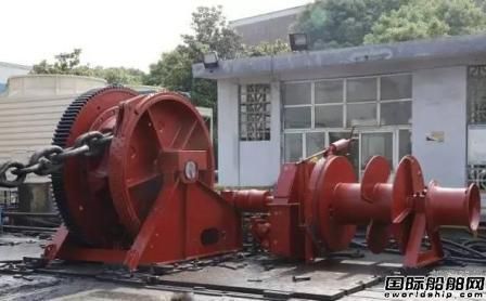 武漢船機40萬噸礦砂船配套錨絞機通過船檢