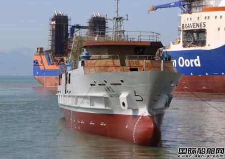 浙江造船300噸級(jí)漁業(yè)資源調(diào)查船“南鋒2”號(hào)下水