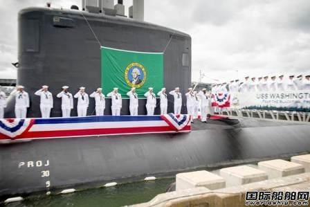 美國海軍華盛頓號弗吉尼亞級核潛艇服役