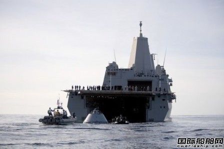 美海軍協(xié)助NASA完成第六輪獵戶座載人艙回收測試