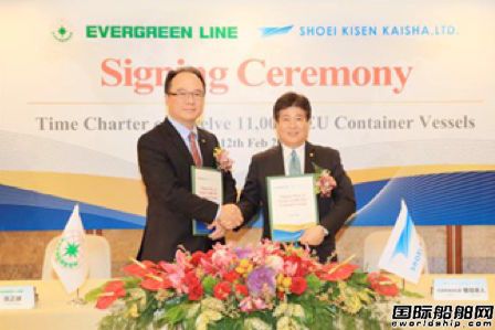 長(zhǎng)榮海運(yùn)向正榮汽船租新造12艘集裝箱船