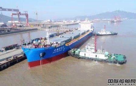 增洲造船建造國內(nèi)首艘江海直達(dá)船首航