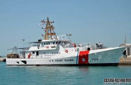 美國(guó)海岸警衛(wèi)隊(duì)一艘快速響應(yīng)巡邏艦交付