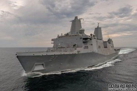 美國海軍“Portland”號兩棲船塢運輸艦服役
