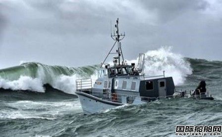 英國海軍新建水道測(cè)量船海試遭遇惡劣天氣