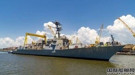 美國海軍一艘Arleigh Burke級(jí)導(dǎo)彈驅(qū)逐艦下水