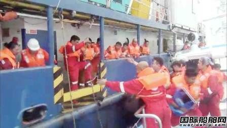 印尼籍工作船大浪中故障