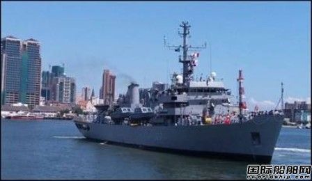 印度海軍測(cè)量船在毛里求斯開(kāi)展水道測(cè)量