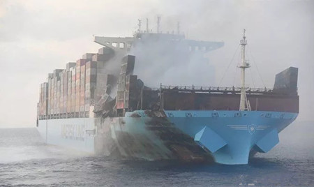 遭遇大火的“Maersk Honam”輪將在現(xiàn)代重工重建