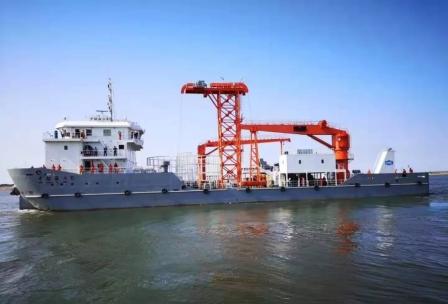 中船海工首艘布纜船“中船海工6”號(hào)順利首航