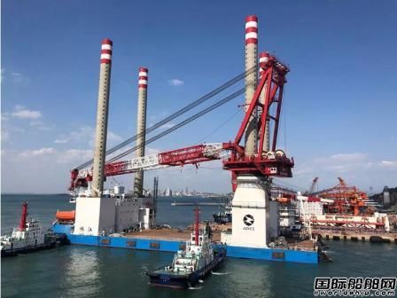 海西重機(jī)交付國內(nèi)首座最大自航自升式風(fēng)電安裝平臺