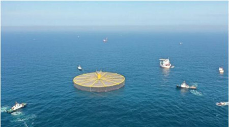 DNV GL助力中國(guó)首座深遠(yuǎn)海大型漁場(chǎng)“海峽1號(hào)”浮卸及系泊安裝