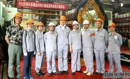 安柴交付長榮海運(yùn)第二批3臺(tái)套6DK-26柴油發(fā)電機(jī)組