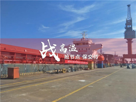 蕪湖造船JSW8000噸散貨船4號(hào)船離廠試航