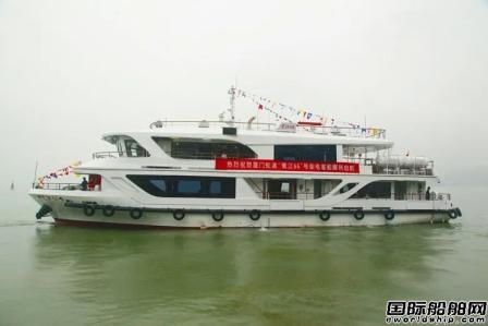 凱靈船廠交付國內(nèi)首艘運用能量型超級電容海上客船