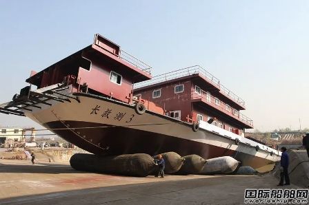 長江航道局水下探測船“長救測3”順利下水