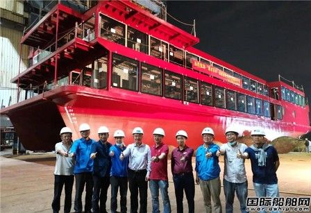凱力船艇一艘新能源觀光游覽船下水