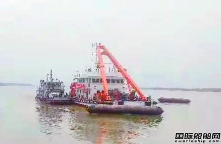 武漢航道船廠建造打撈輔助船舶“長(zhǎng)救絞3”下水