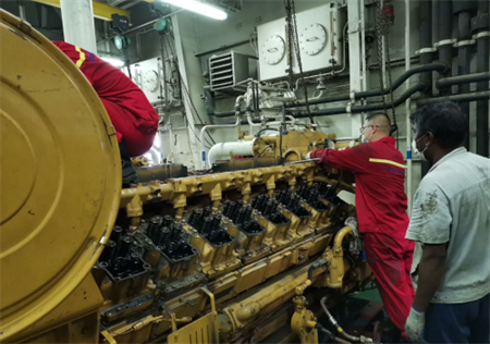 電建港航旗下最大挖泥船啟動修理維護(hù)工作