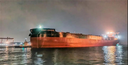 北船重工建造32 5萬(wàn)噸礦砂船7號(hào)船圓滿完成海試