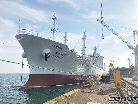 日本旭洋造船交付山東海運(yùn)首艘超低溫冷藏加工船