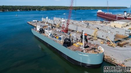 Fincantieri Bay交付美國(guó)有史以來(lái)建造最大鉸接式拖駁船