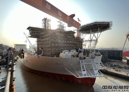 招商工業(yè)為Jan De Nul建造新一代風(fēng)電安裝船下水
