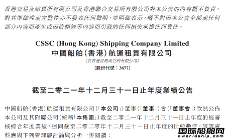 船隊凈增40艘！中國船舶租賃2021年業(yè)績創(chuàng)新高