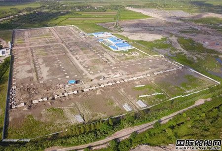 中國船舶長興造船基地二期項(xiàng)目主體階段施工完成