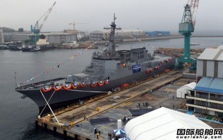 現(xiàn)代重工建造新一代宙斯盾驅(qū)逐艦首艦下水
