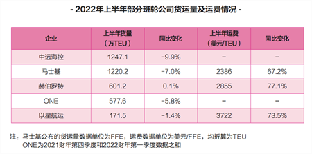 上半年班輪公司盈利排行榜出爐，凈利800億美元背后的隱憂